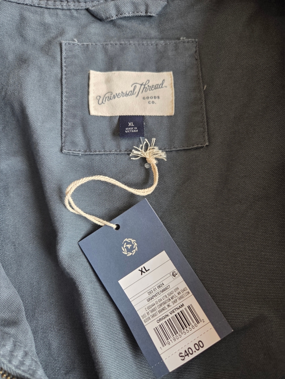 Universal Thread Goods Co. Casual Hooded Utility Jacket — Graphite - Picture 2 of 8